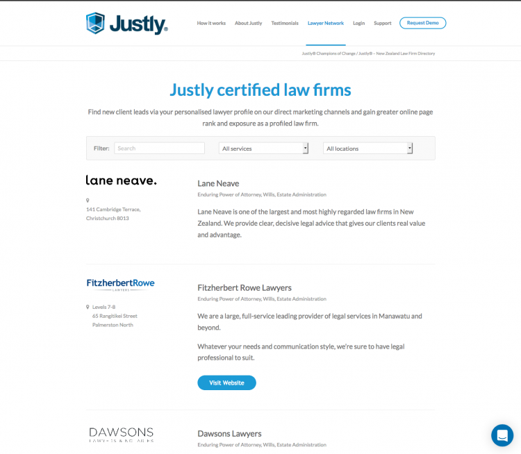 Justly® – New Zealand Law Firm Directory